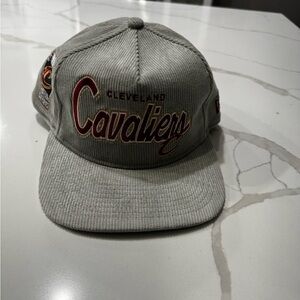 New Era The Golfer Cleveland Cavaliers Corduroy NBA Snapback Hat Cap Gray